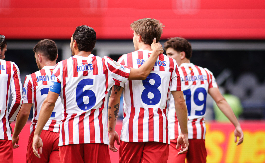 Koke y Pablo Barrios, durante el partido contra Seattle Sounders