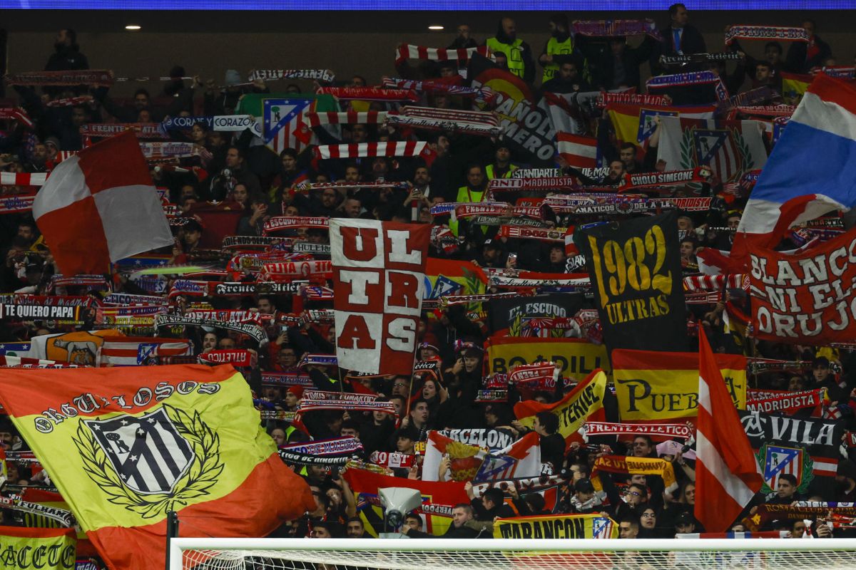 La afición del Atlético de Madrid