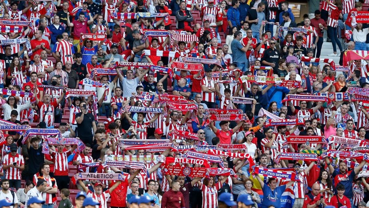 La afición del Atlético de Madrid