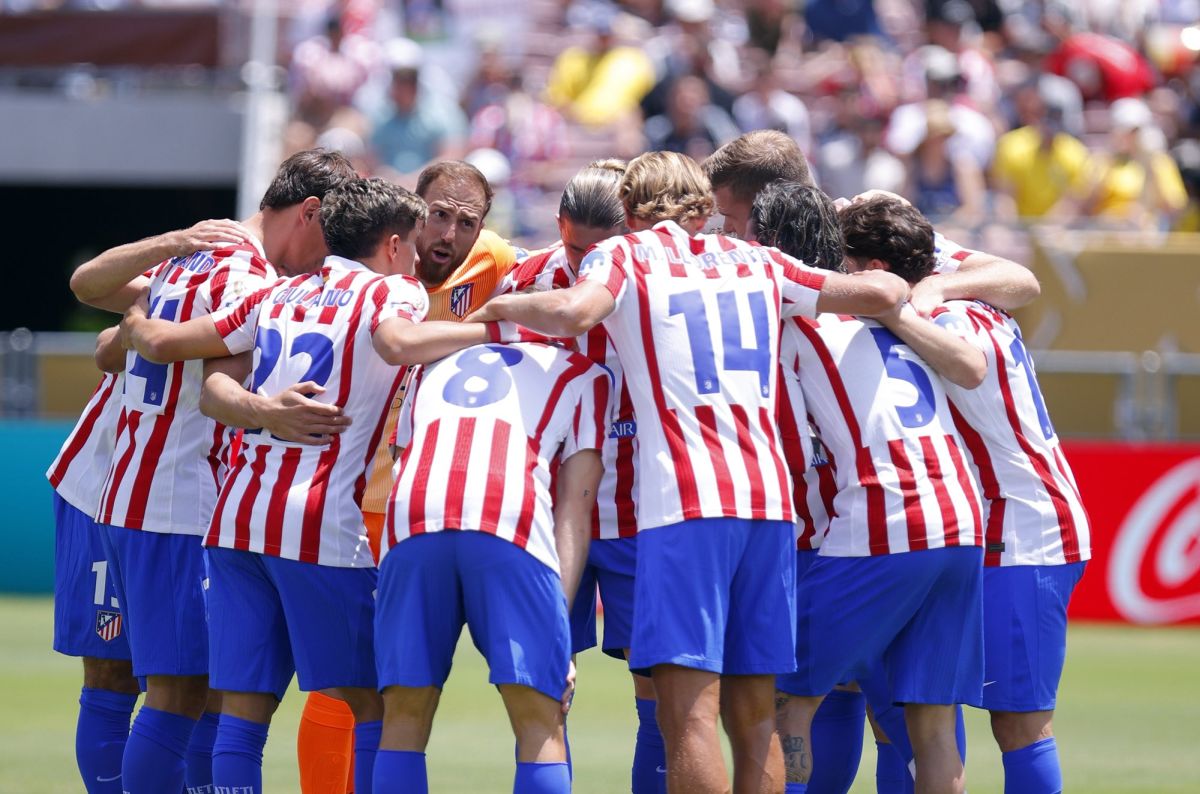 Los jugadores del Atlético de Madrid
