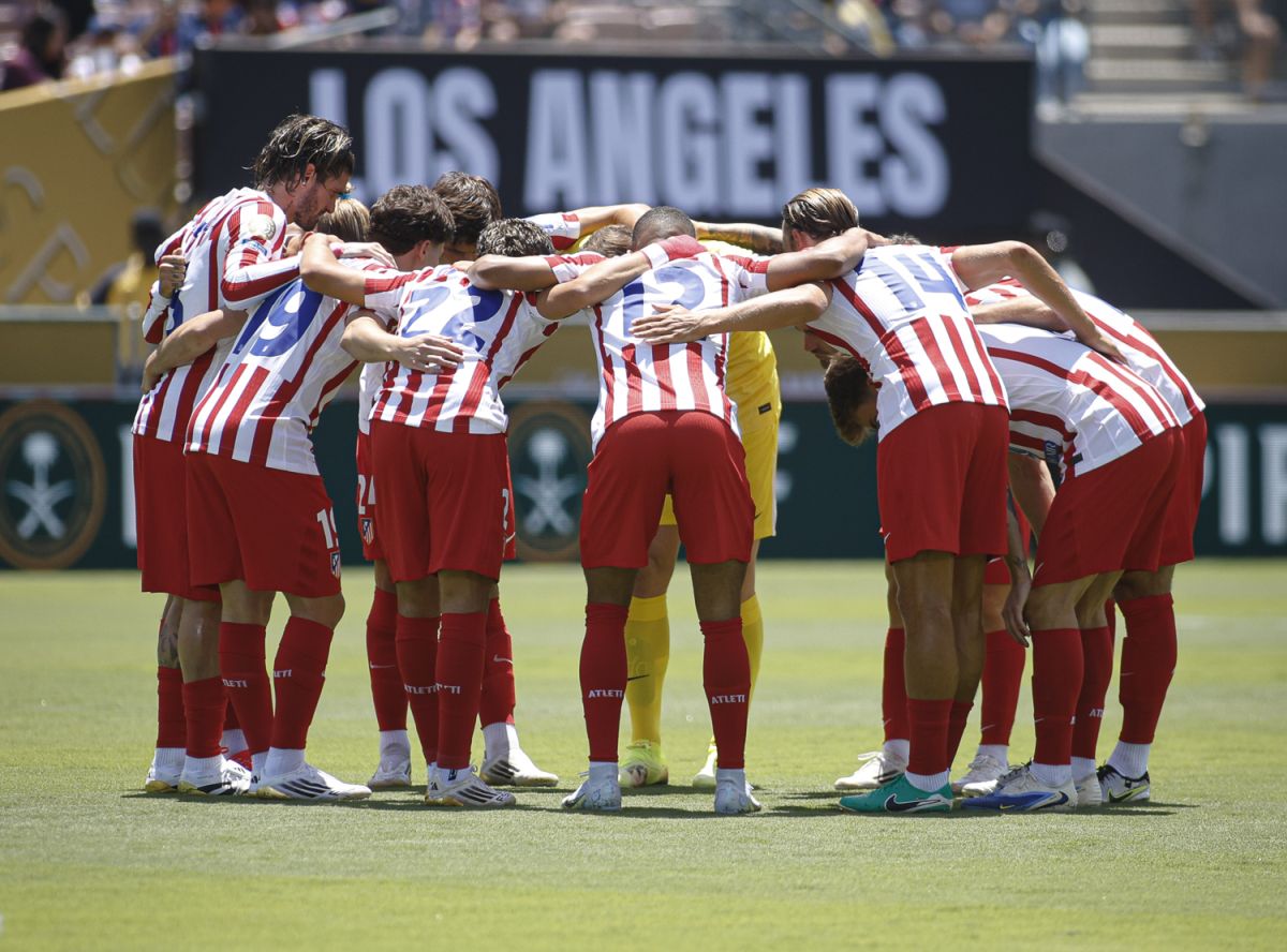 Los jugadores del Atlético de Madrid ante PSG