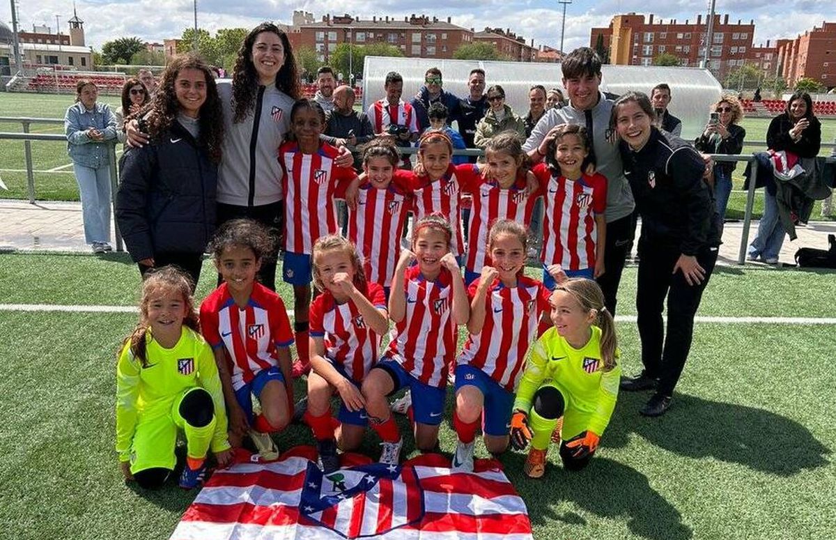 Chicas de la cantera del Atleti Femenino