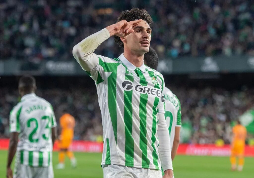 El jugador del Betis Cardoso