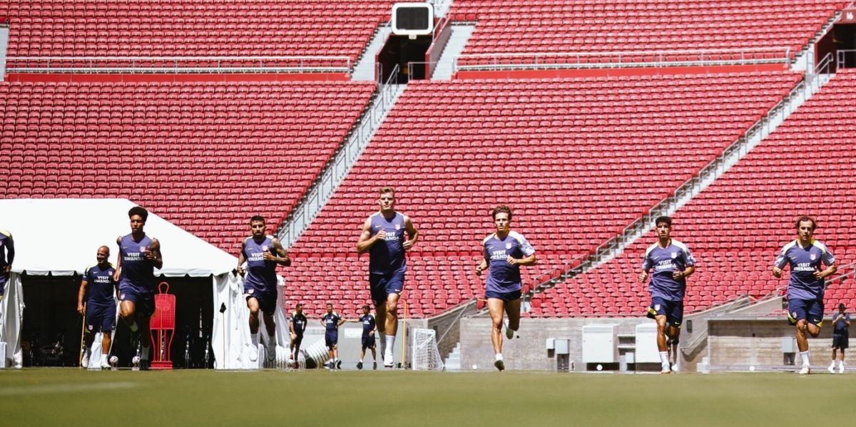 Entrenamiento del Atlético de Madrid