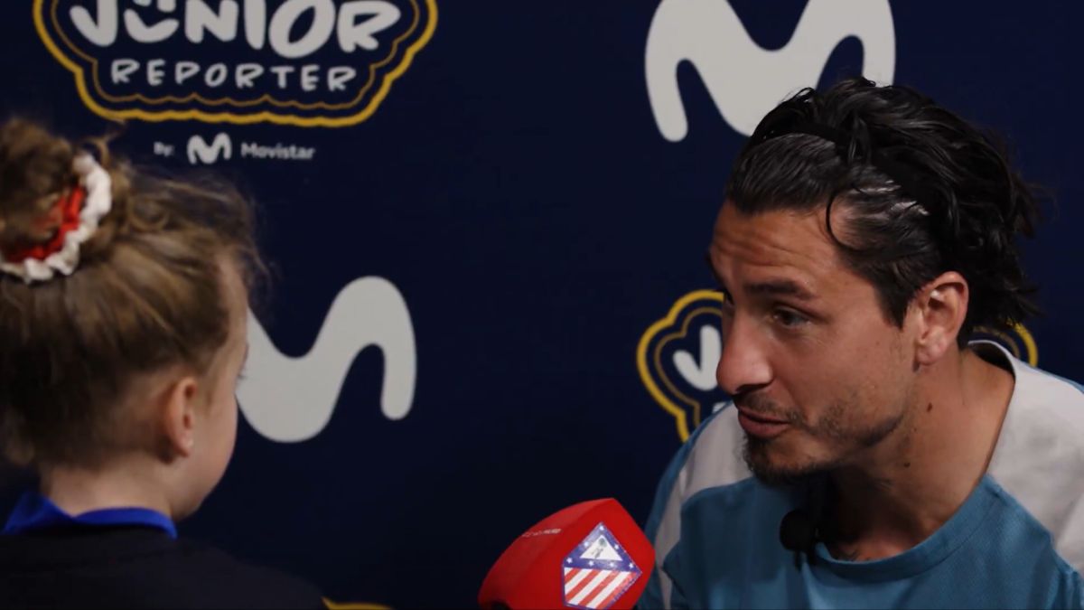 Entrevista de Giménez con niños