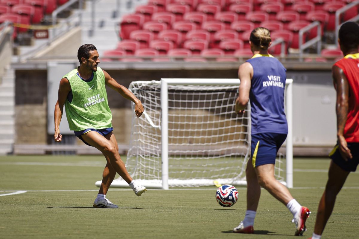 Koke en los entrenamientos del Atleti