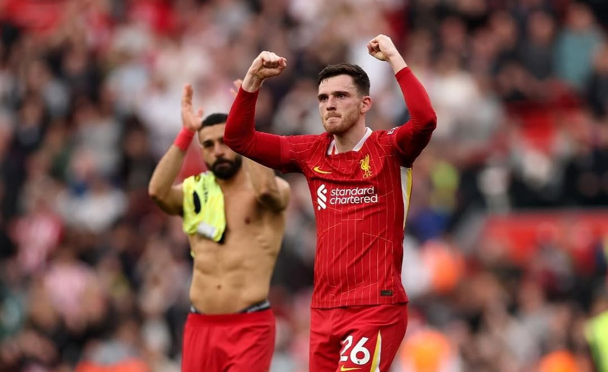 El jugador del Liverpool, Andy Robertson