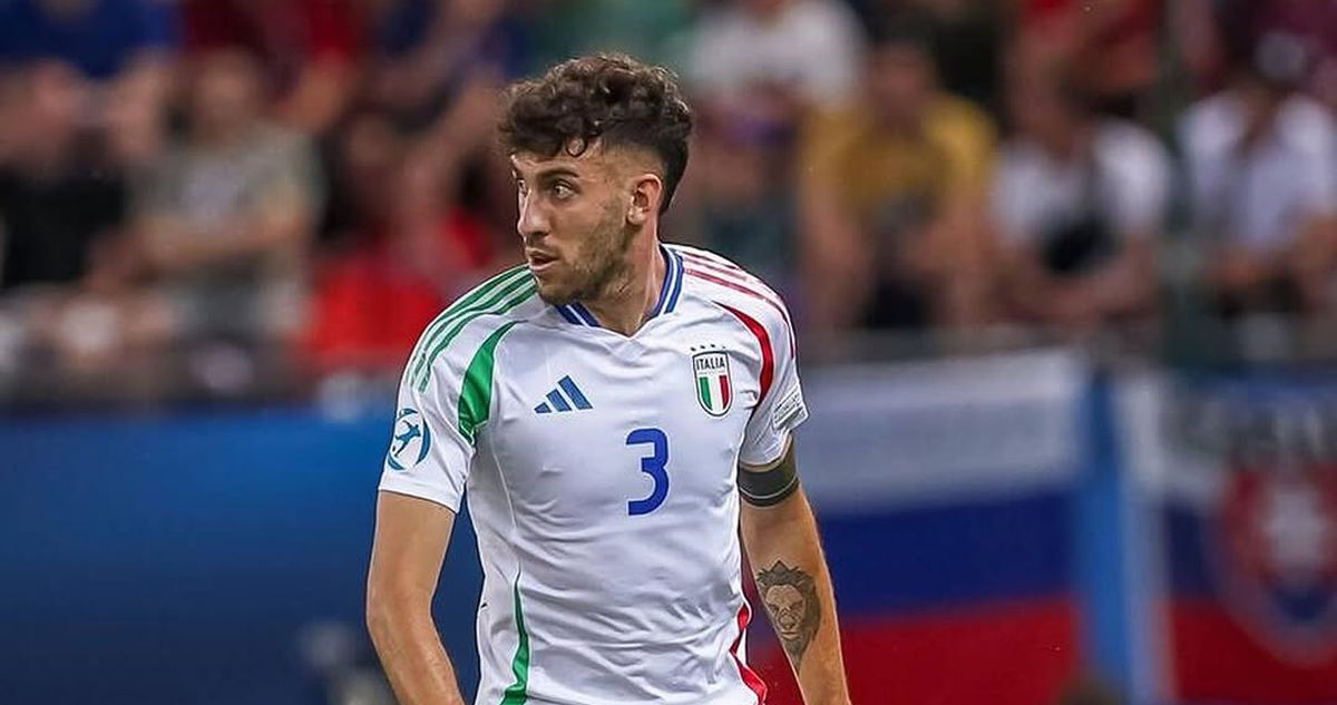 Matteo Ruggeri con la selección italiana