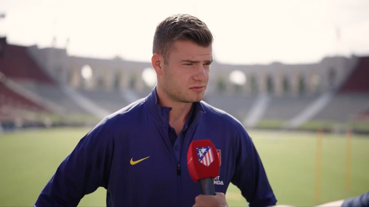 Sorloth habla en los medios del Atleti