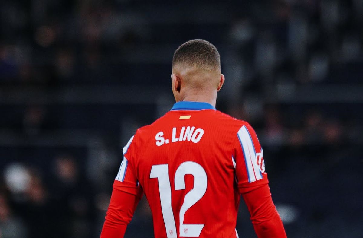 El jugador del Atlético de Madrid, Samuel Lino