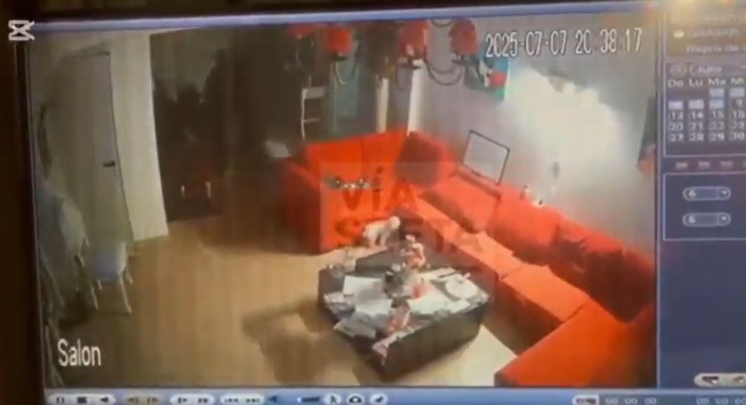 El momento del asalto a la familia de Molina