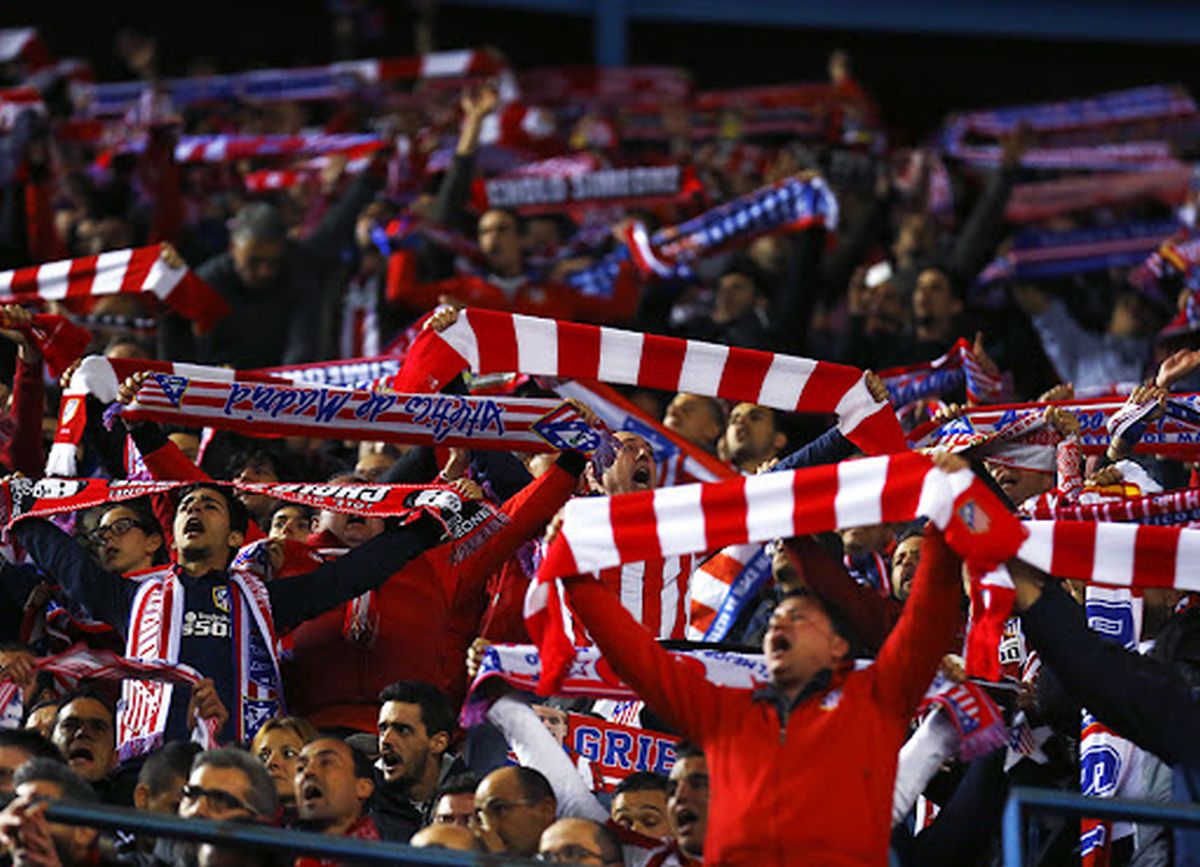 La afición del Atleti