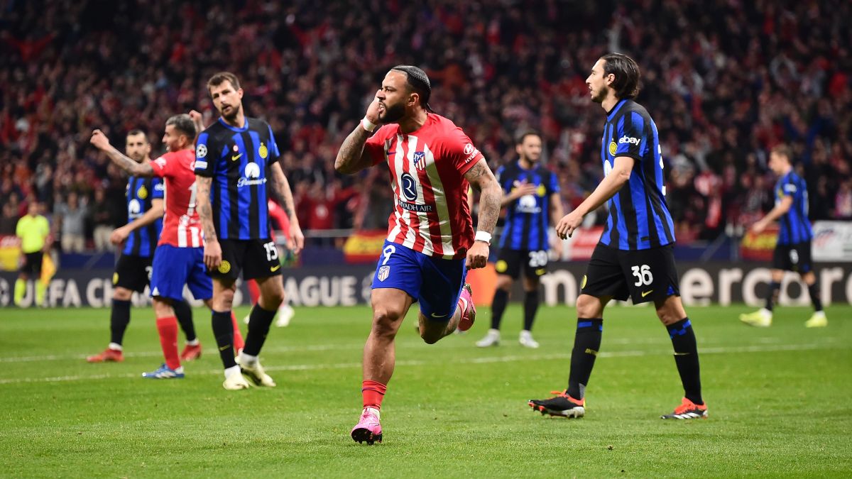 Depay marca en el Atlético de Madrid-Inter
