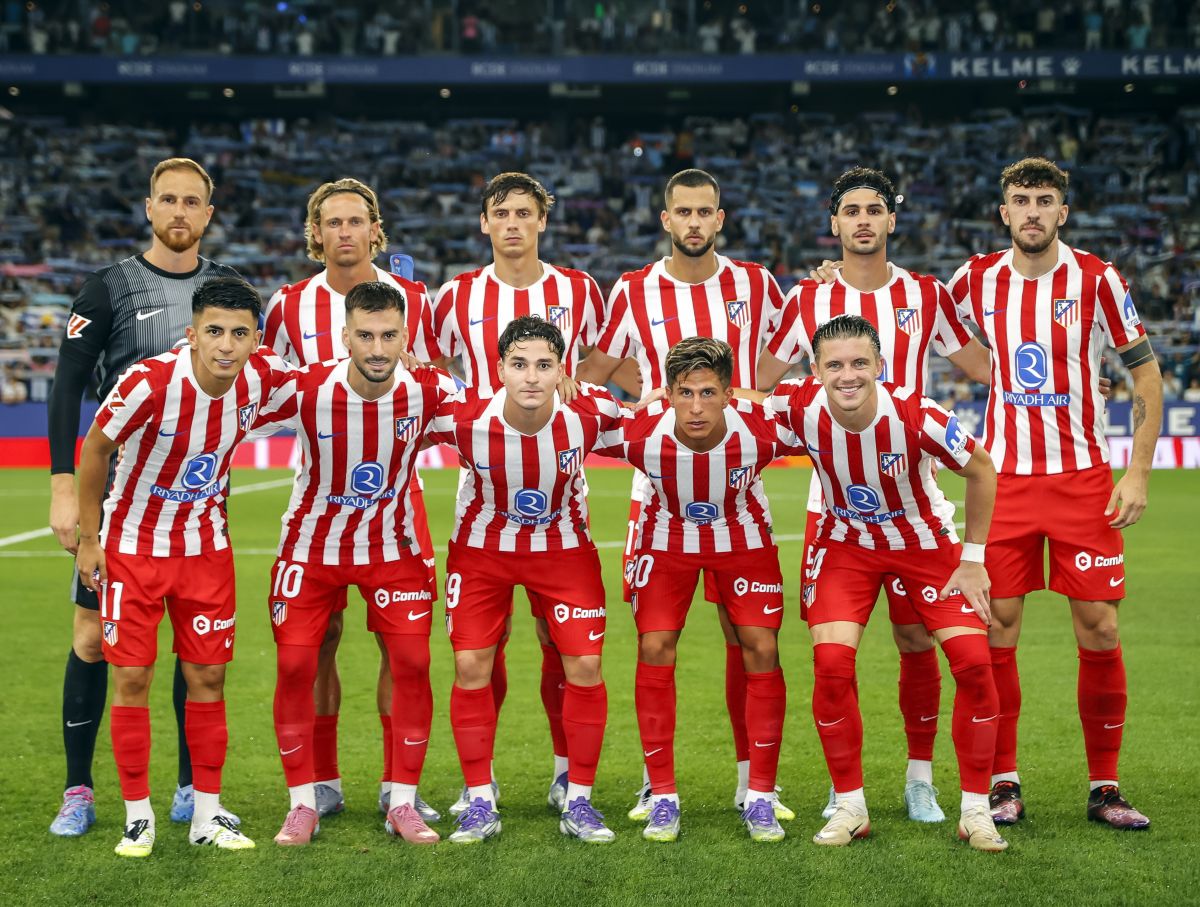 Los jugadores del Atlético de Madrid