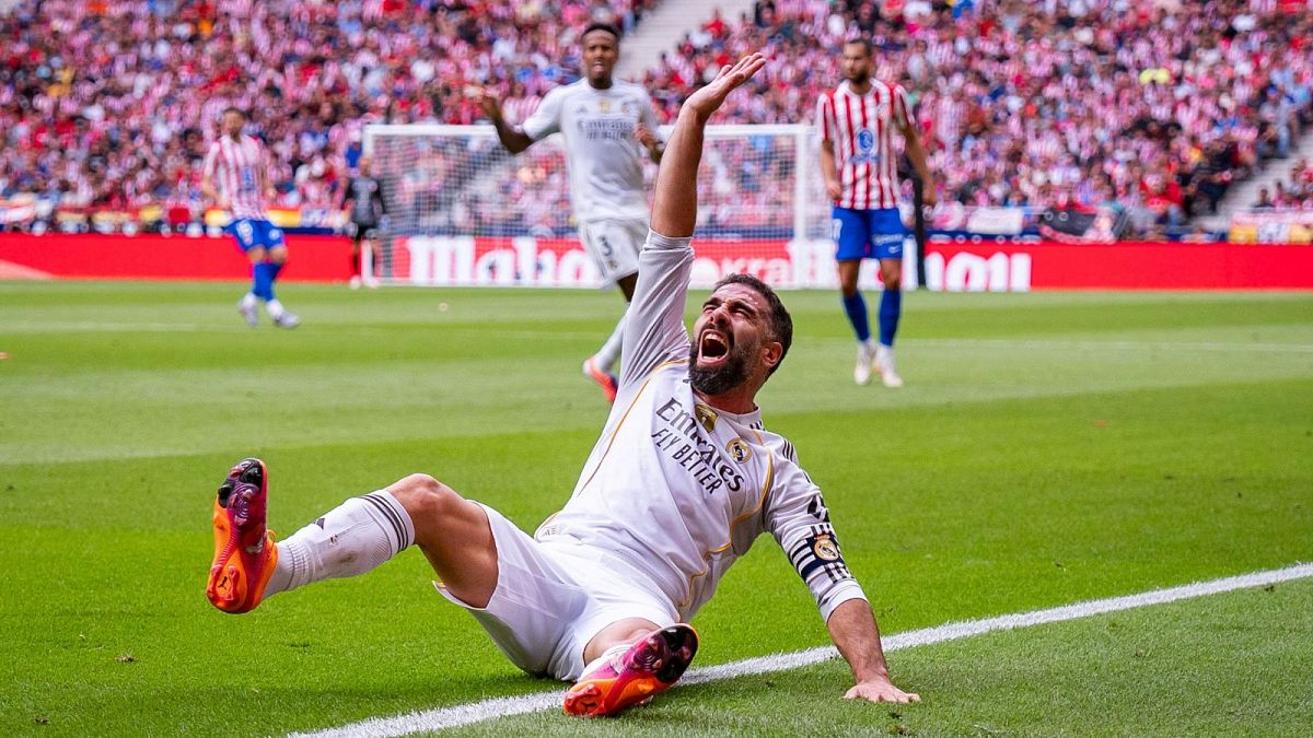 Dani Carvajal en el Atlético de Madrid - Real Madrid