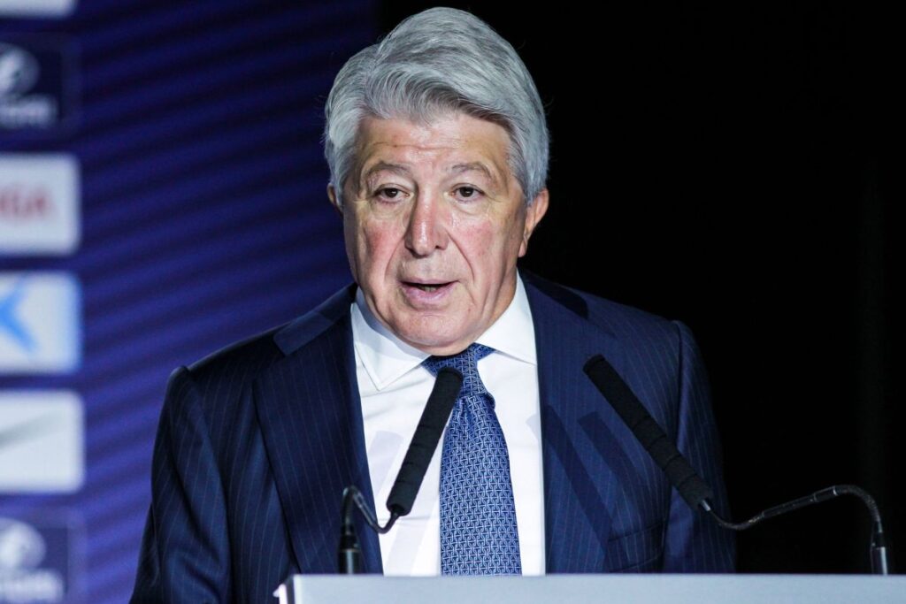 Enrique Cerezo, presidente del Atleti