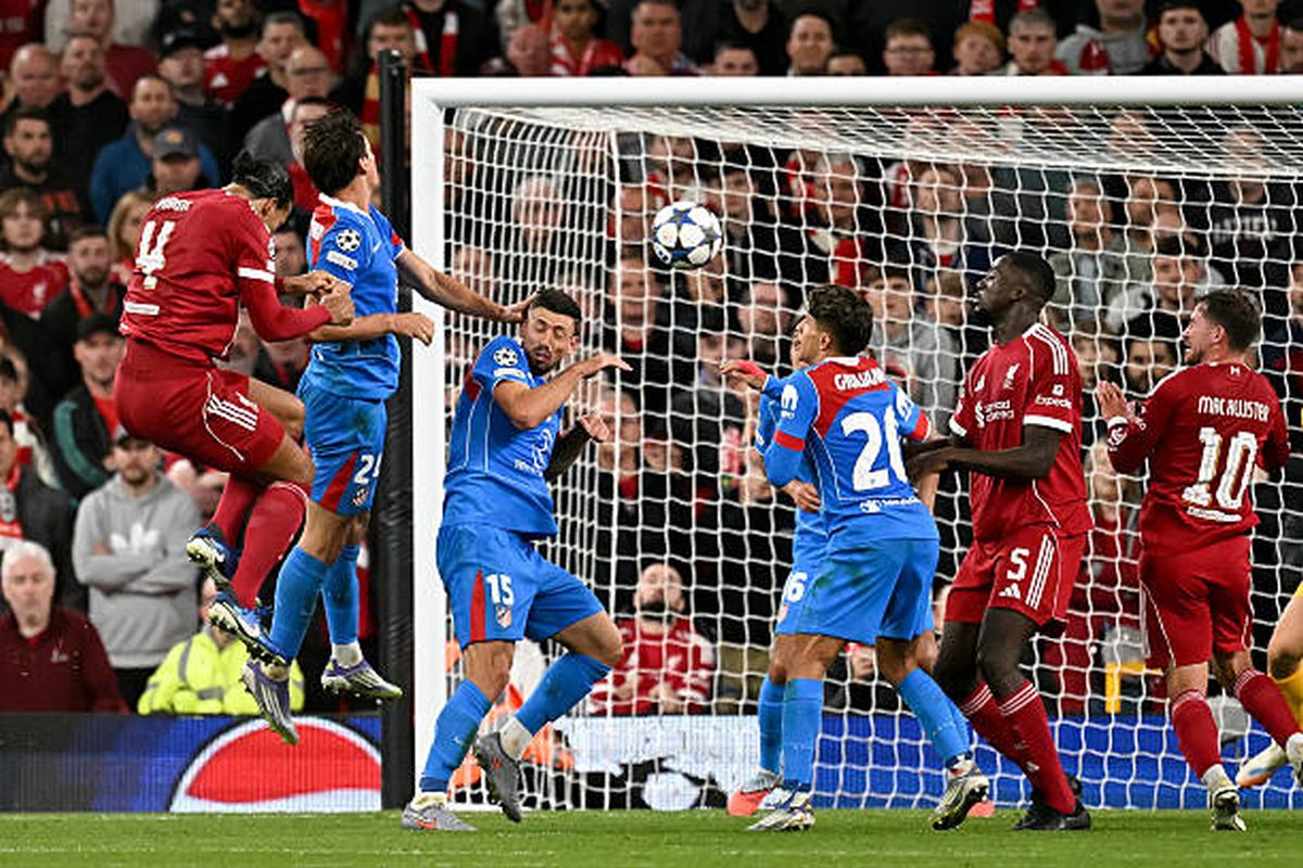 El gol de Van Djik en el Liverpool-Atlético