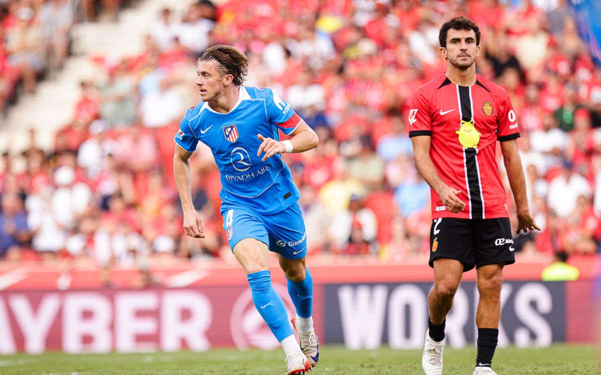 Conor Gallagher en el partido del Atleti ante el Mallorca