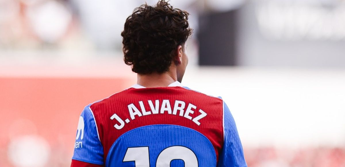 Julián Alvarez en el partido del Atleti contra el Mallorca