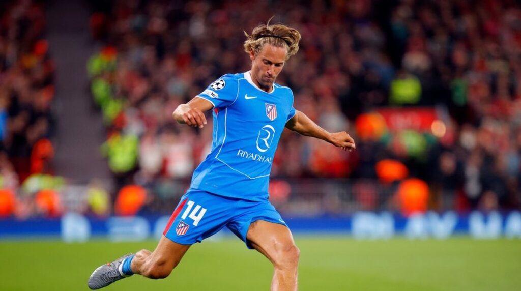 Marcos Llorente en el Liverpool - Atlético de Madrid