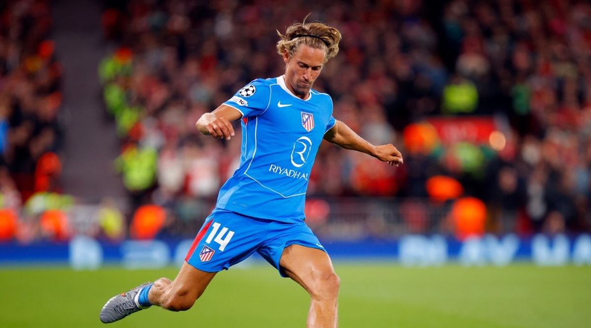 Marcos Llorente en el Liverpool-Atlético de Madrid