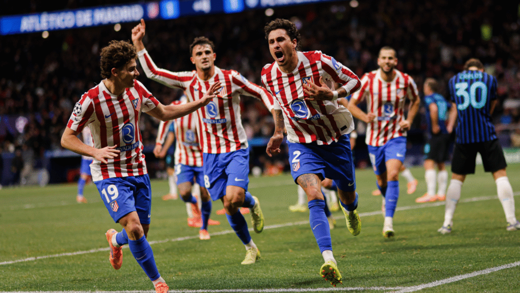 Josema Giménez, tras anotar el gol de la victoria ante el Inter de Milán