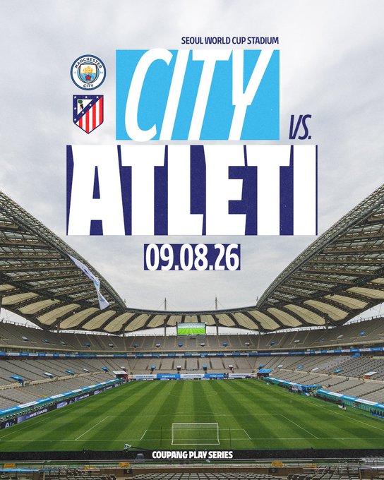 Partido confirmado entre el Atlético de Madrid y Manchester City para el 9 de agosto